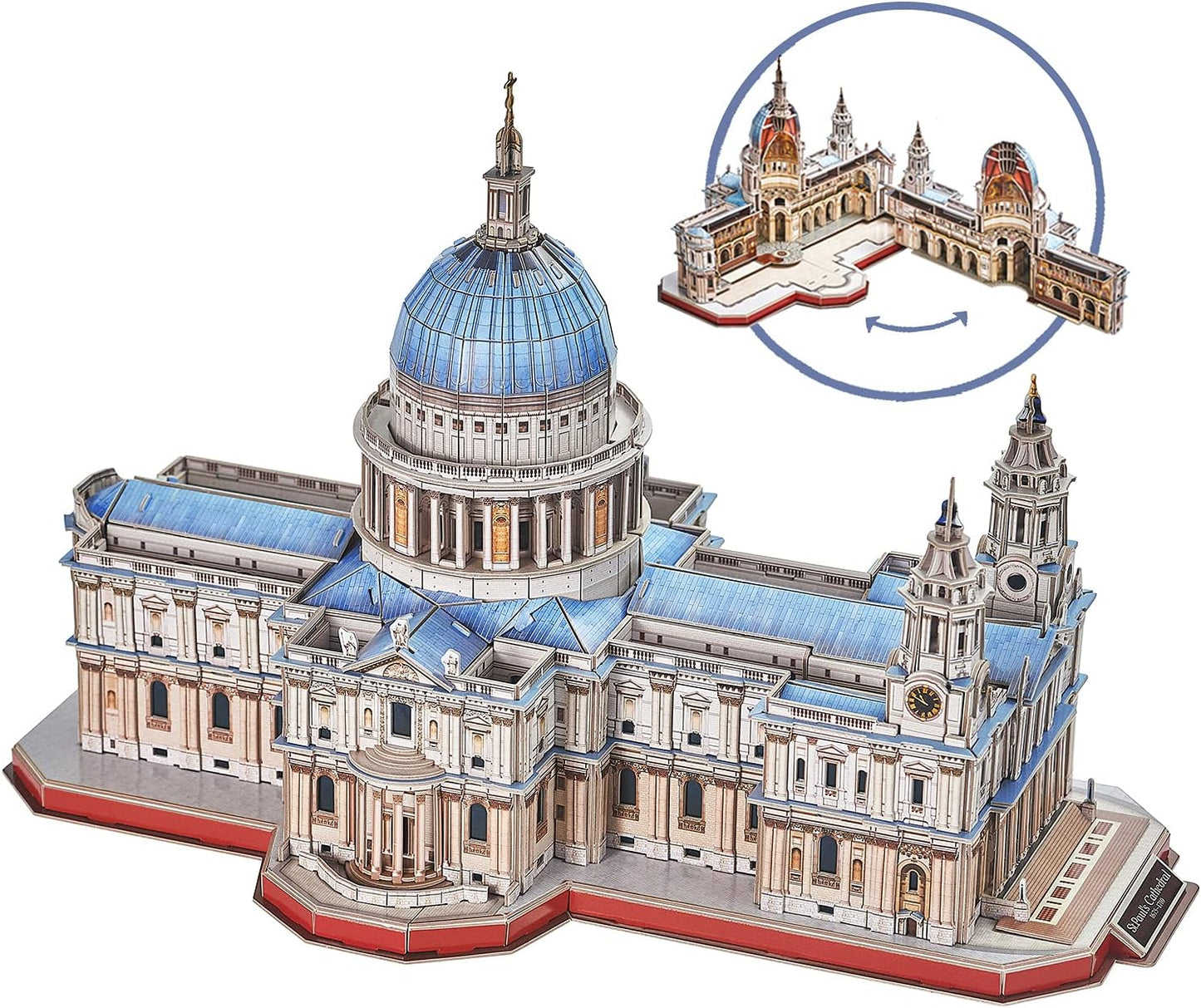3D Puzzle for Adults Moveable Notre Dame De Paris Church Model Kits Large Challenge French Cathedral Brain Teaser Architecture Building, 293 Pieces Christmas Decorations