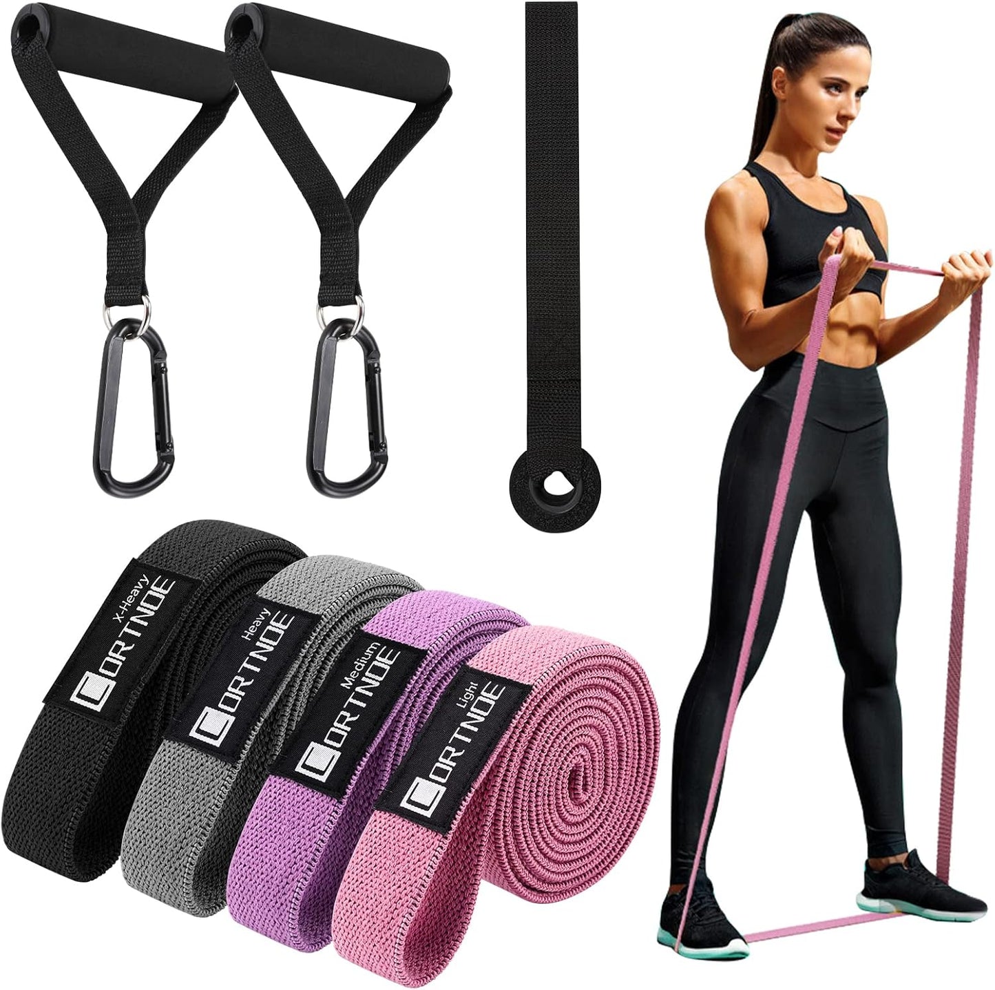 Sacred Strength — Premium Fabric Resistance Band Set