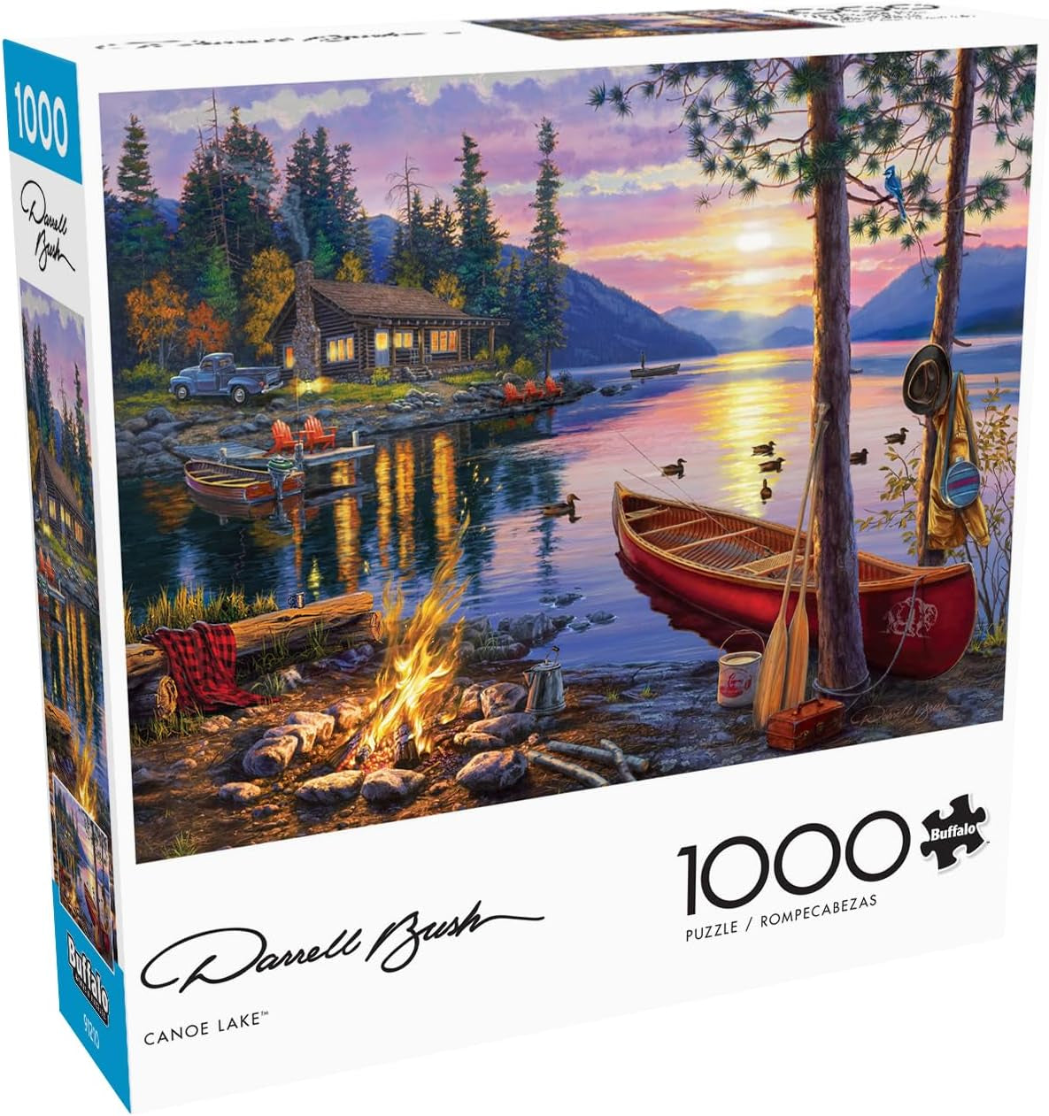 Sacred Scrubs Serenity Canoe Lake 1000 Piece Puzzle - A Mindful Escape