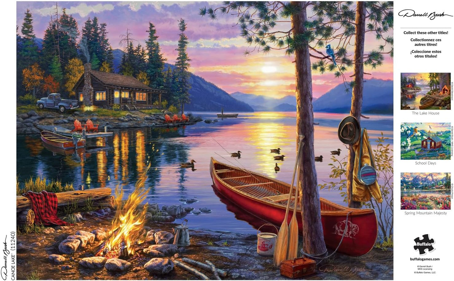 Sacred Scrubs Serenity Canoe Lake 1000 Piece Puzzle - A Mindful Escape