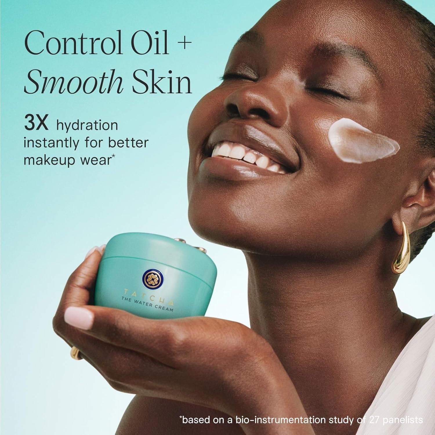 Tatcha Luxury Water Cream Sacred Hydration Ritual for Radient, Poreless Skin (0.34 oz)