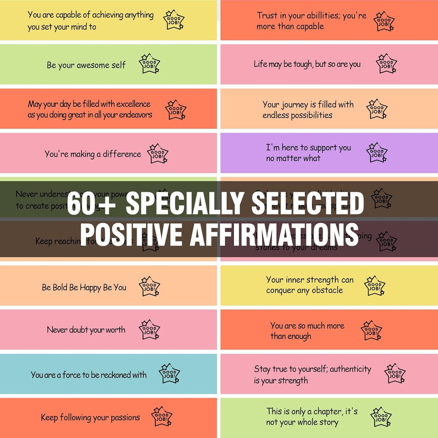 Sacred Positivity Capsules – 60+ Daily Affirmations for Healing, Clarity & Peace