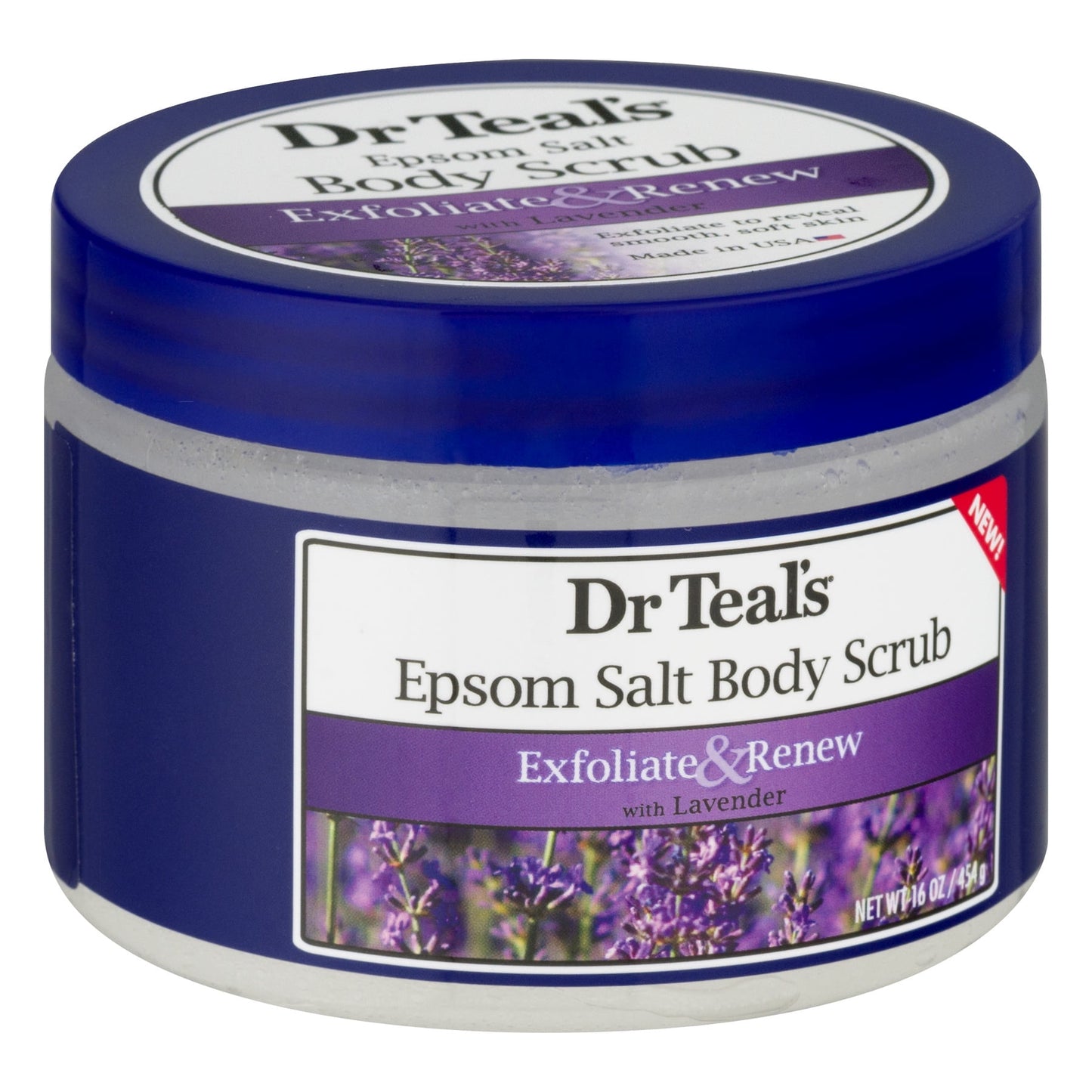 Sacred Scrubs Dr Teal's Exfoliate & Renew Lavender Epsom Salt Body Scrub - 2 Pack (16 oz each)
