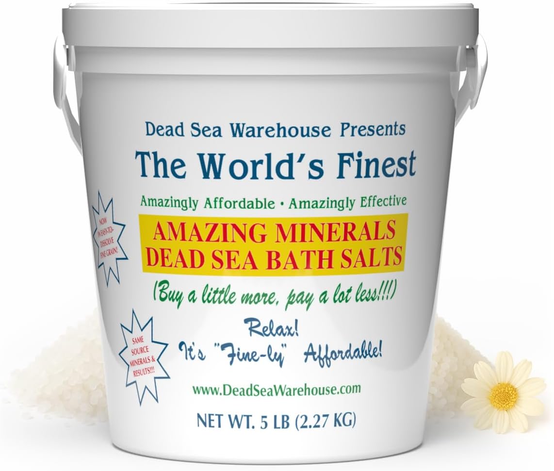 Sacred Scrubs Dead Sea Mineral Bath Salts – Multiple Sizes Available