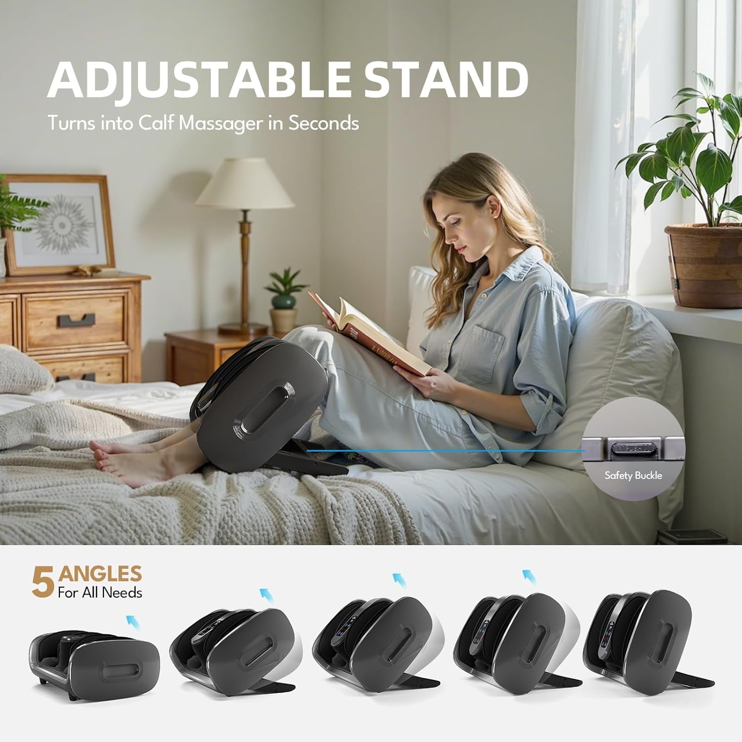 Foot Massager with Heat & Ice Therapy-Fsa HSA Eligible-Shiatsu Foot Massager for Neuropathy, Circulation, Plantar Fasciitis Pain Relief-Deep Kneading Rolling, Gel Packs+Footmuffs Offered-White