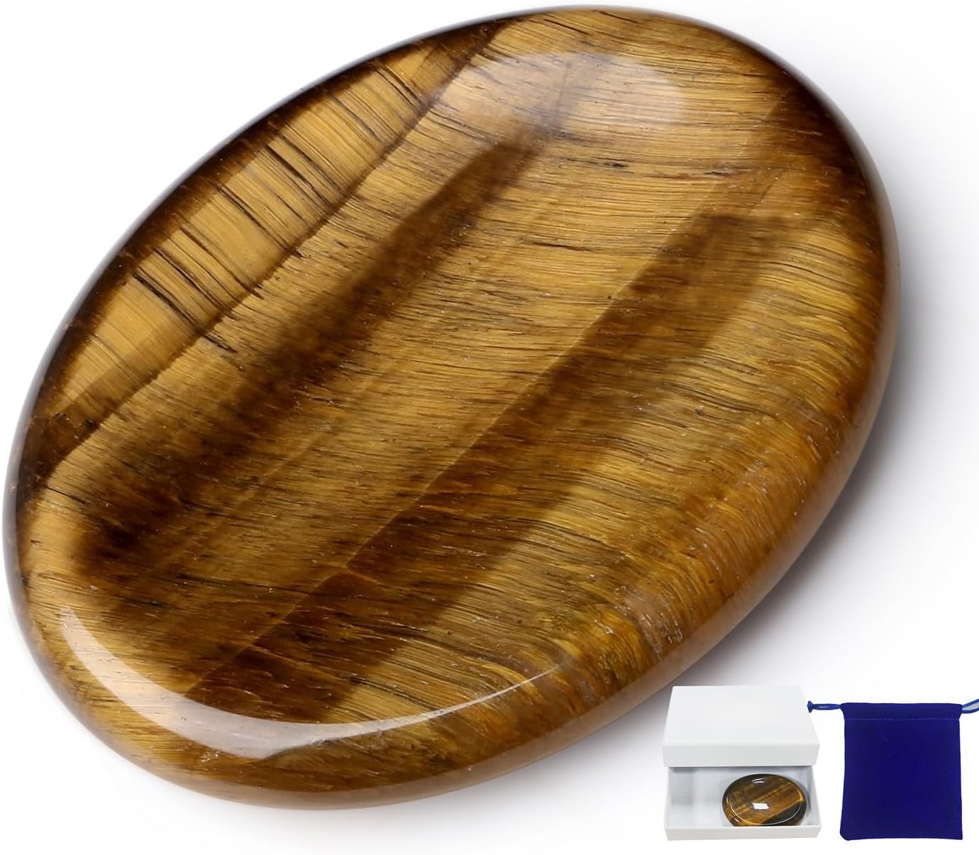 Sacred Balance — 7-Chakra Teardrop Worry Stone