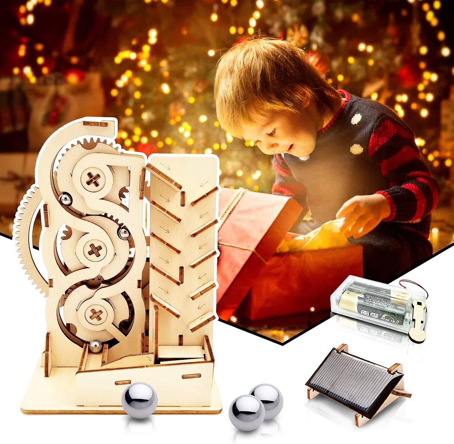 Sacred Motion™ 3D Wooden Marble Run Puzzle
