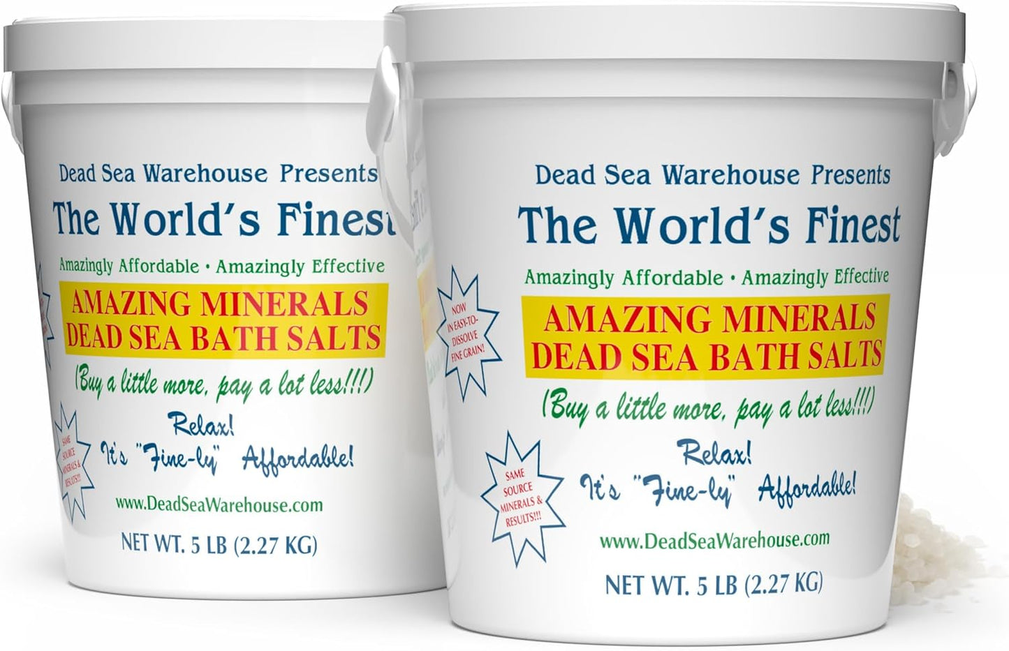 Sacred Scrubs Dead Sea Mineral Bath Salts – Multiple Sizes Available