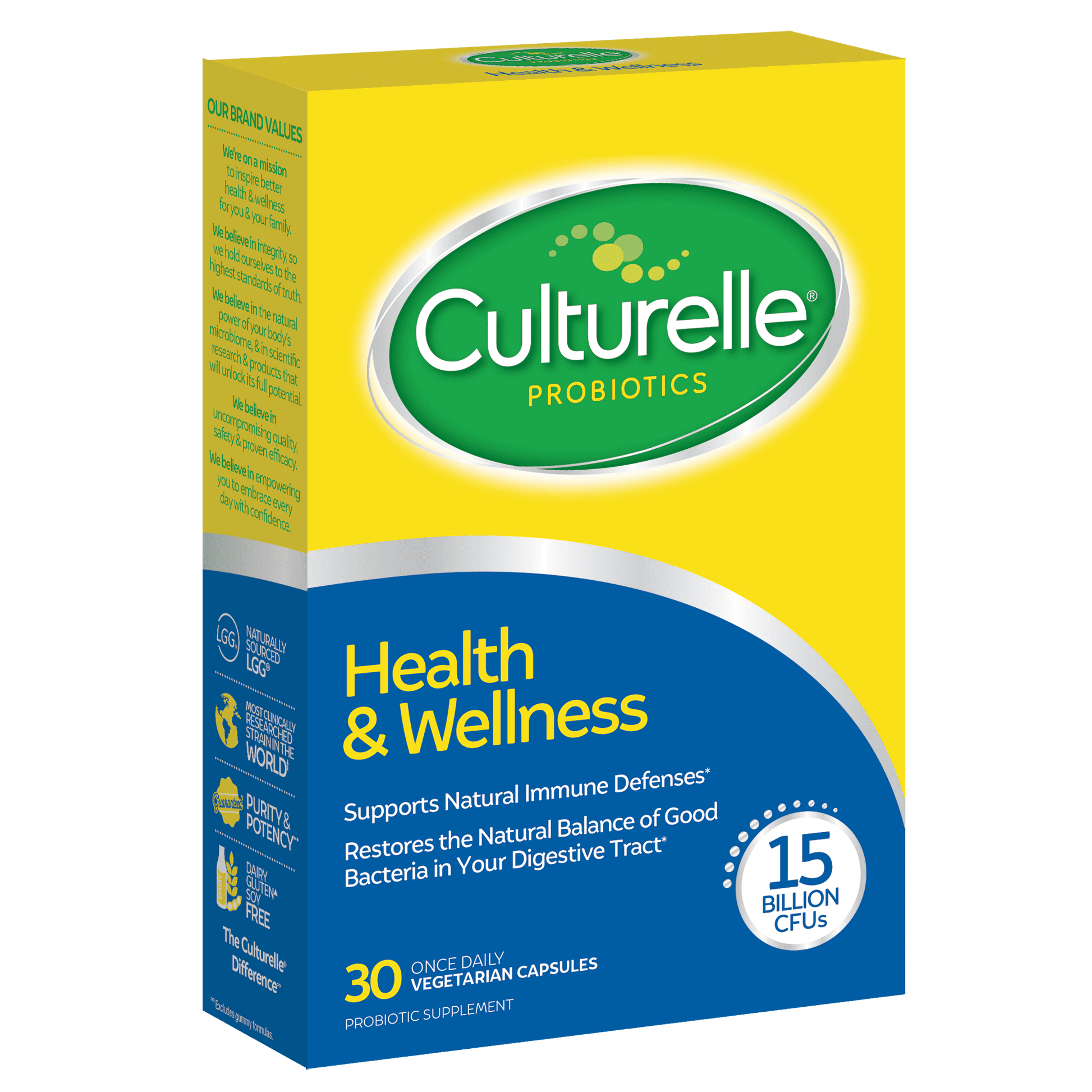 Scared CoreTM-Daily Probiotic + Immune Support (Culturelle, 30 Count)