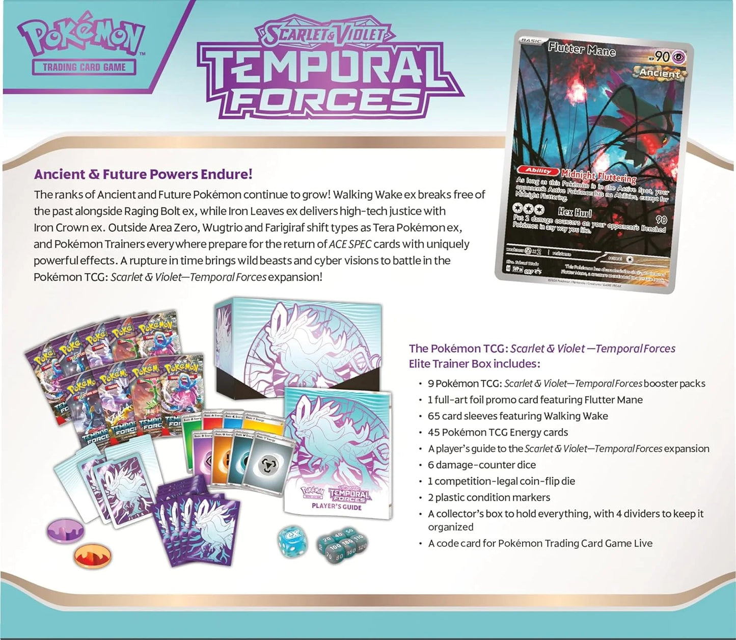 TCG: Scarlet & Violet—Temporal Forces Elite Trainer Box 1 ETB at Random