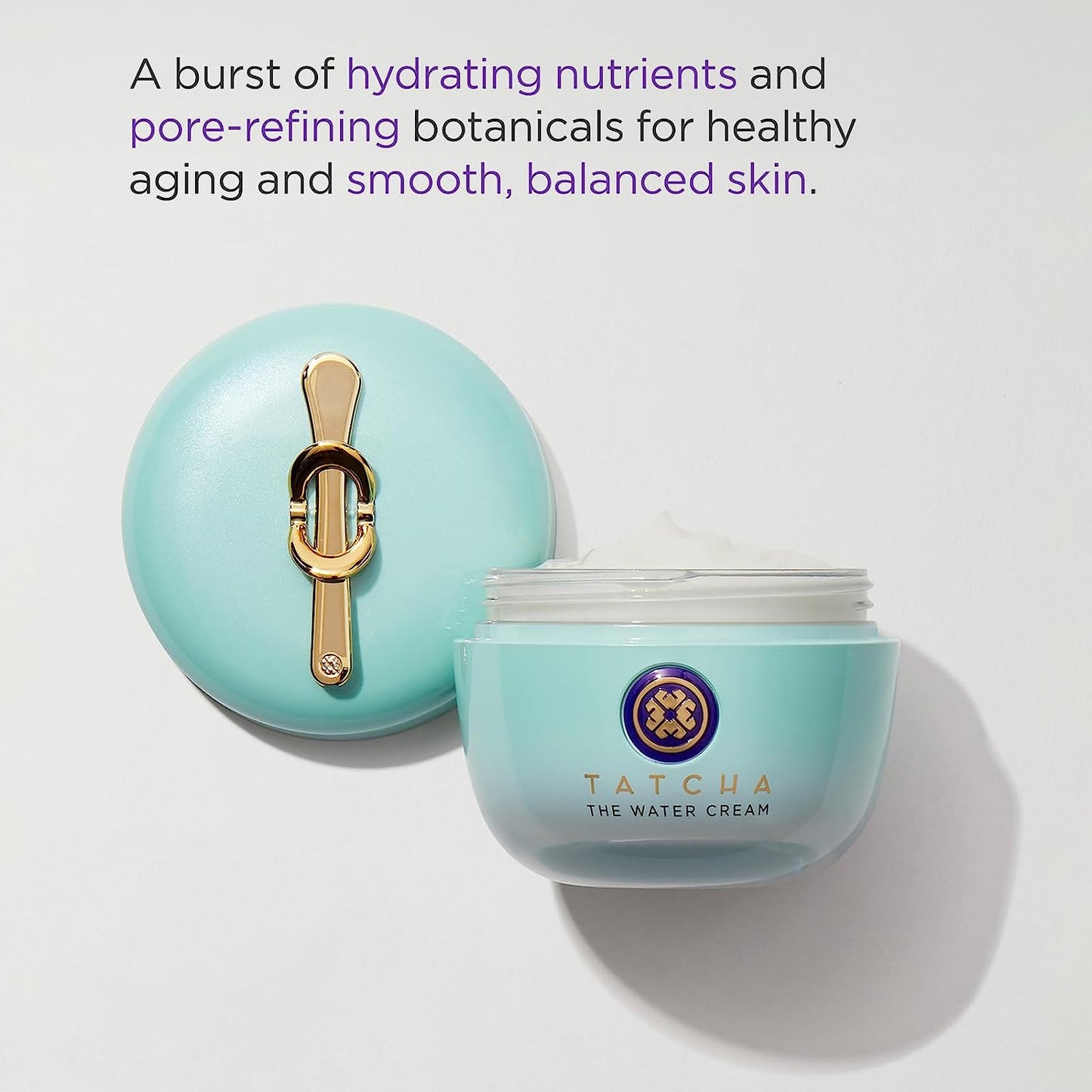 Tatcha Luxury Water Cream Sacred Hydration Ritual for Radient, Poreless Skin (0.34 oz)