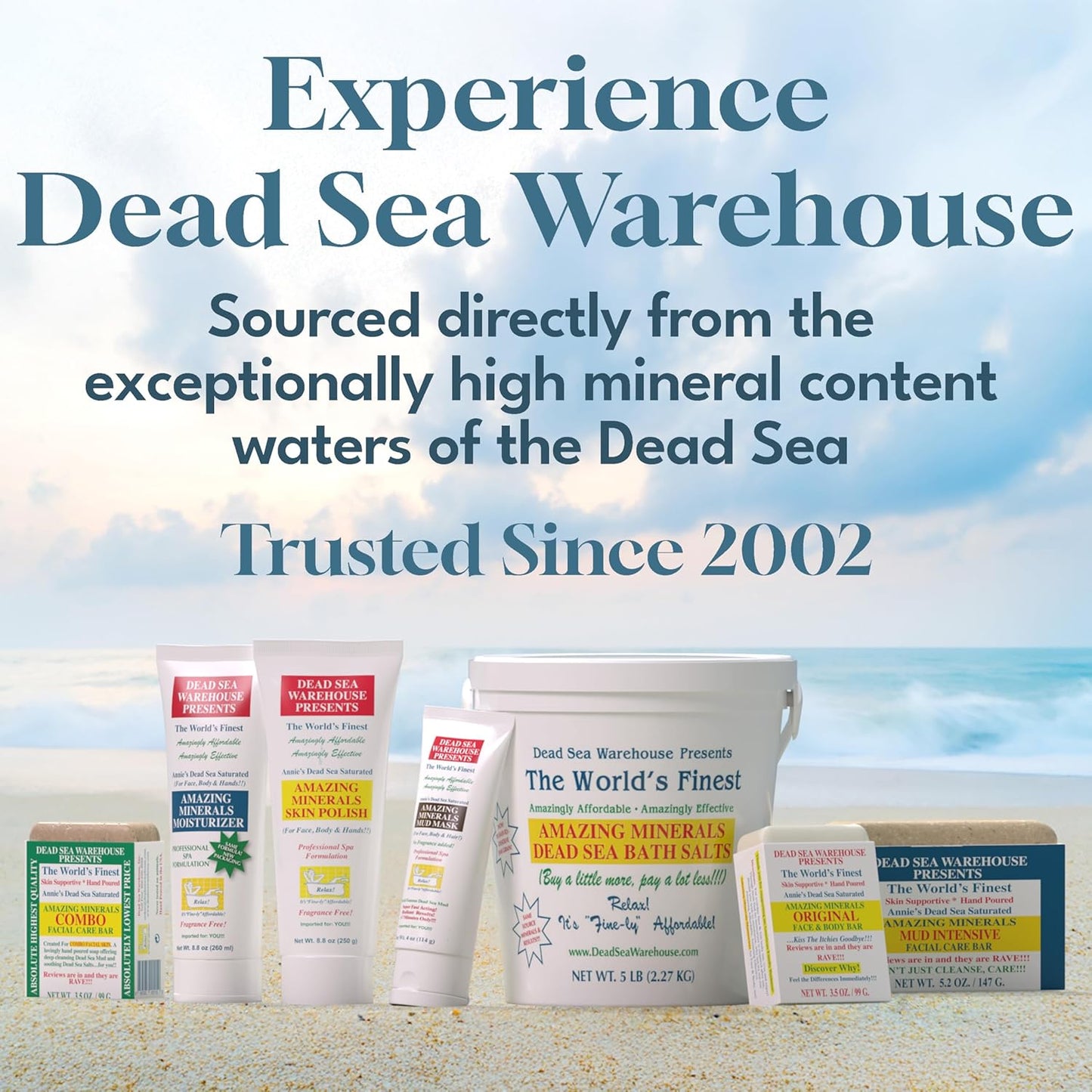 Sacred Scrubs Dead Sea Mineral Bath Salts – Multiple Sizes Available
