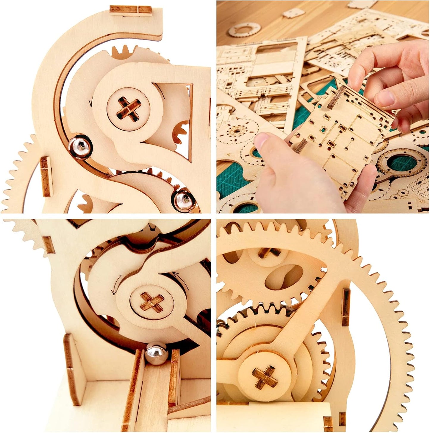 Sacred Motion™ 3D Wooden Marble Run Puzzle