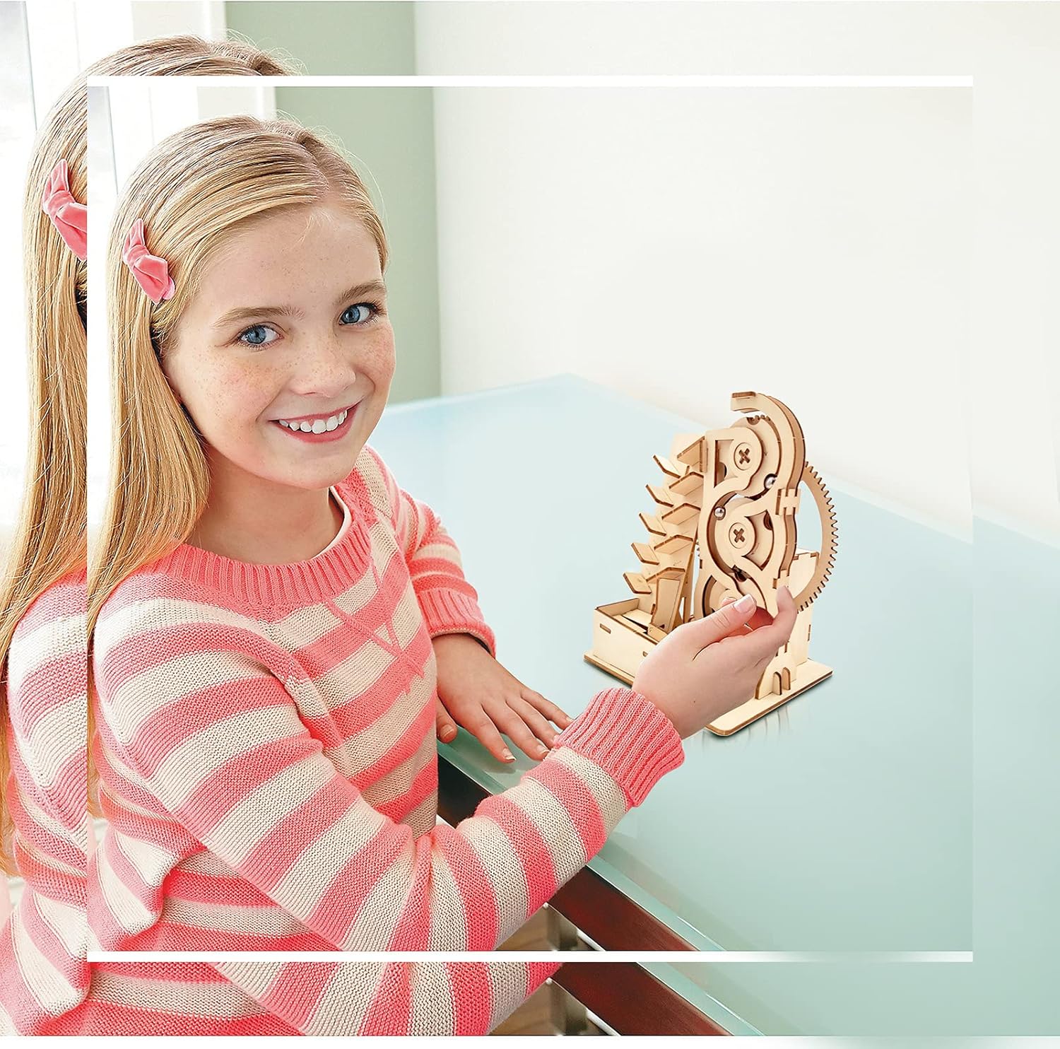Sacred Motion™ 3D Wooden Marble Run Puzzle