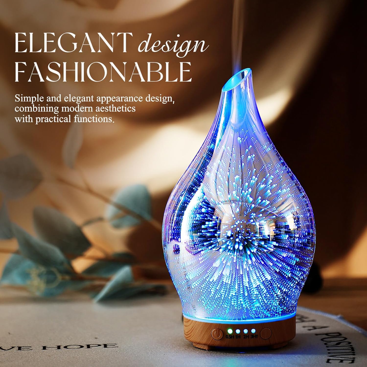 Sacred Glow — 3D Glass Aromatherapy Diffuser