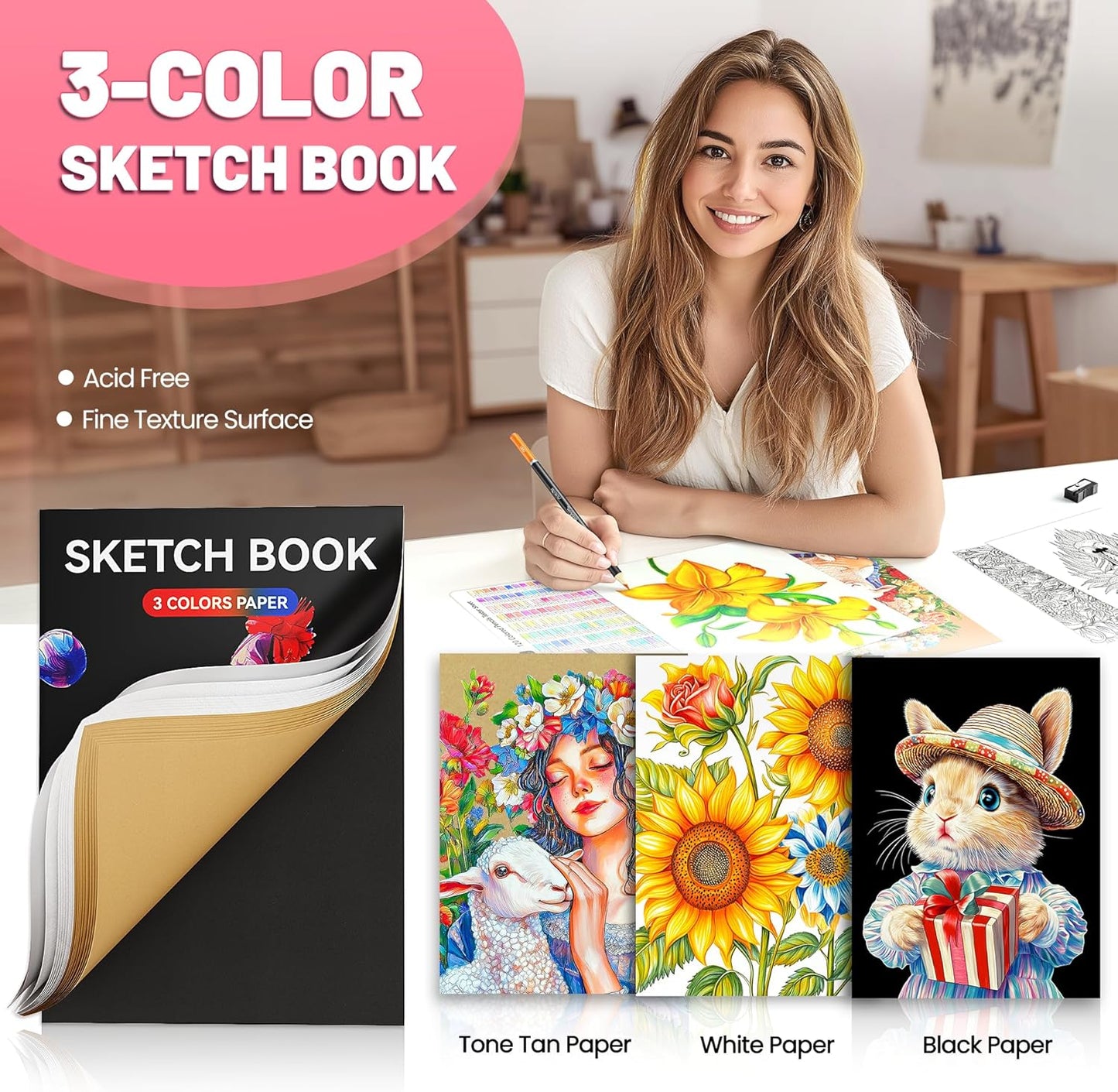  Sacred Creative™ 136-Piece Art Kit 