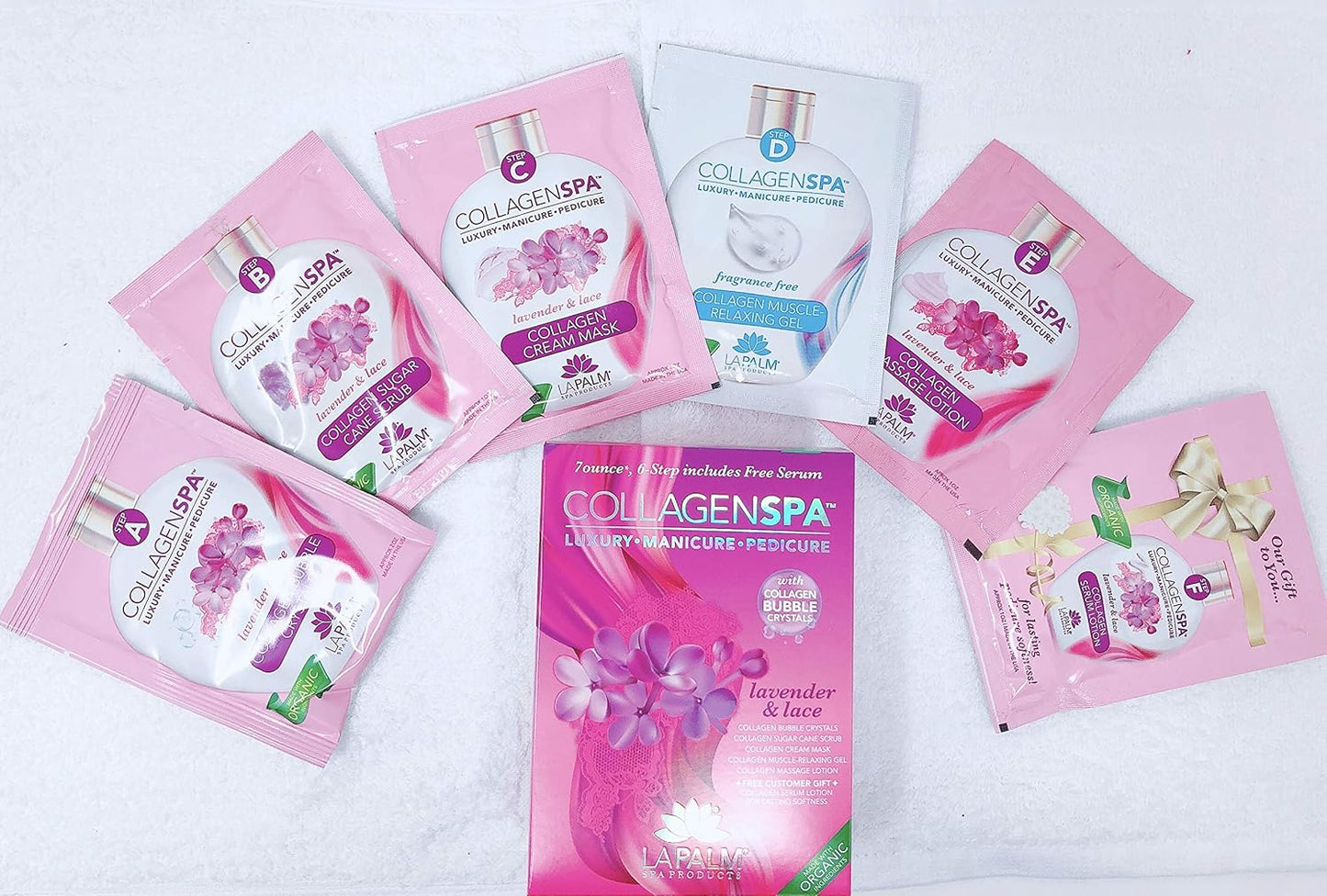 Sacred HandsTM Lavender Mani-Pedi Soak-Collagen Bubble Crystal Treatment