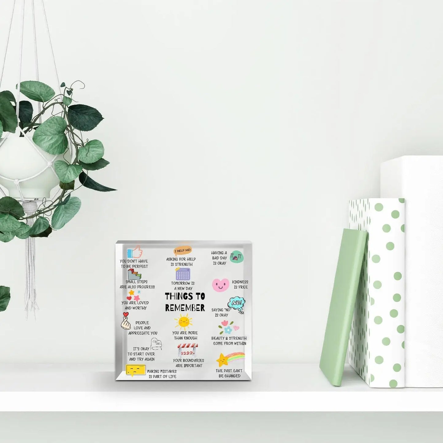 “Sacred Reminders” Affirmation Sign — Things to Remember