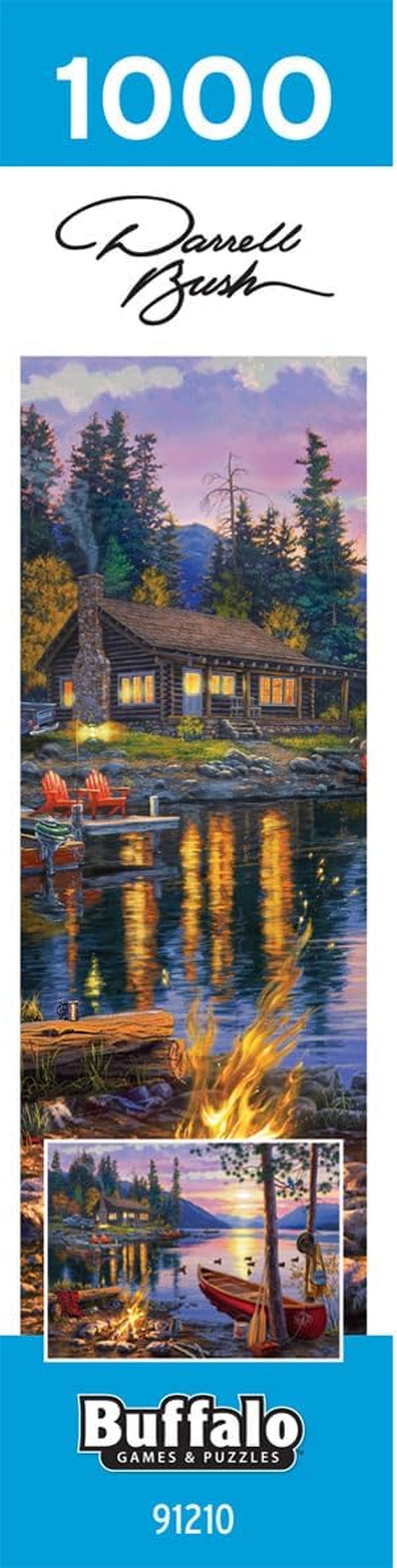Sacred Scrubs Serenity Canoe Lake 1000 Piece Puzzle - A Mindful Escape