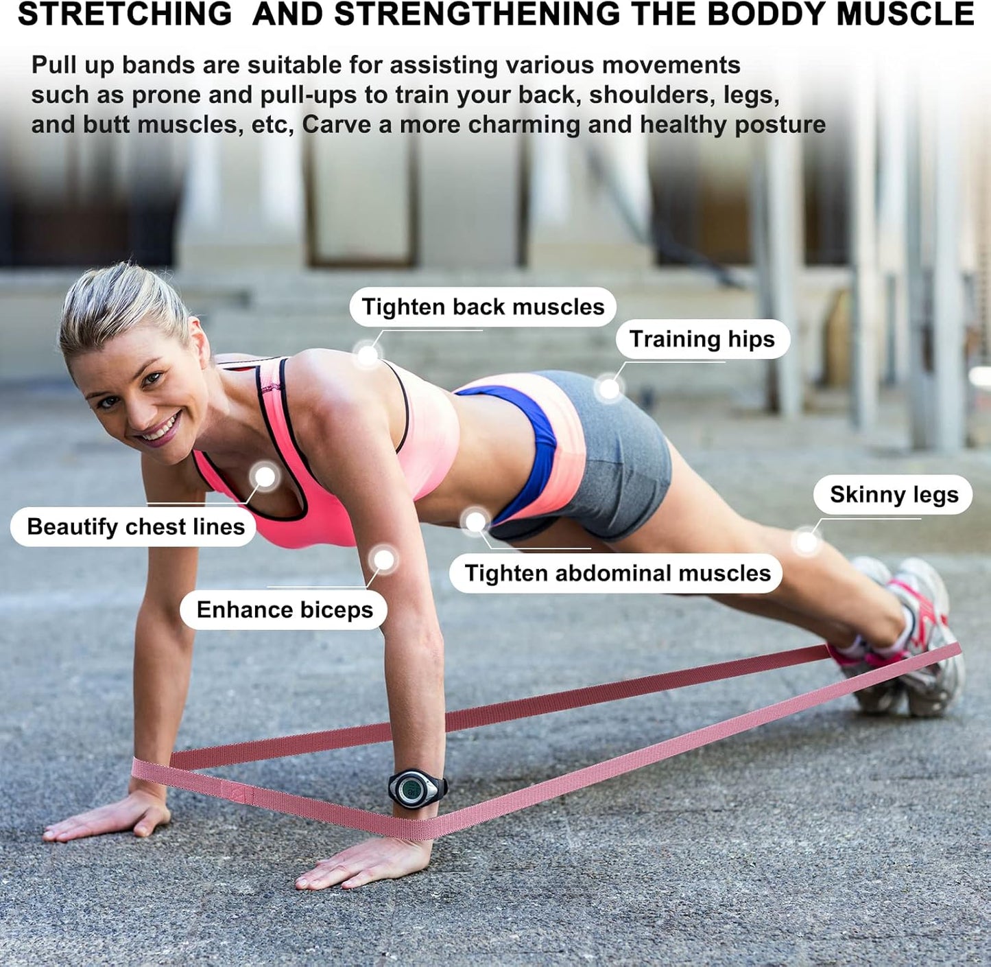 Sacred Strength — Premium Fabric Resistance Band Set